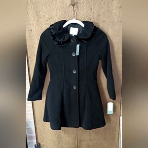 NWT Girl's Black Dress Coat